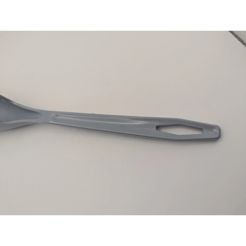Vintage Gray Nylon Plastic Spaghetti Slotted Server Spoon‎ Pasta Utensil Kitchen